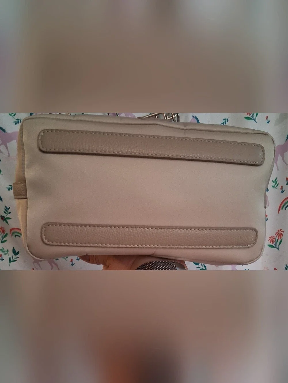 NWOT Discontinued Senreve Strati Sporta Beige Nylon Neutral Quiet Luxury Purse